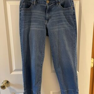 d. jeans Mid Wash Blue Cropped Women's Jeans